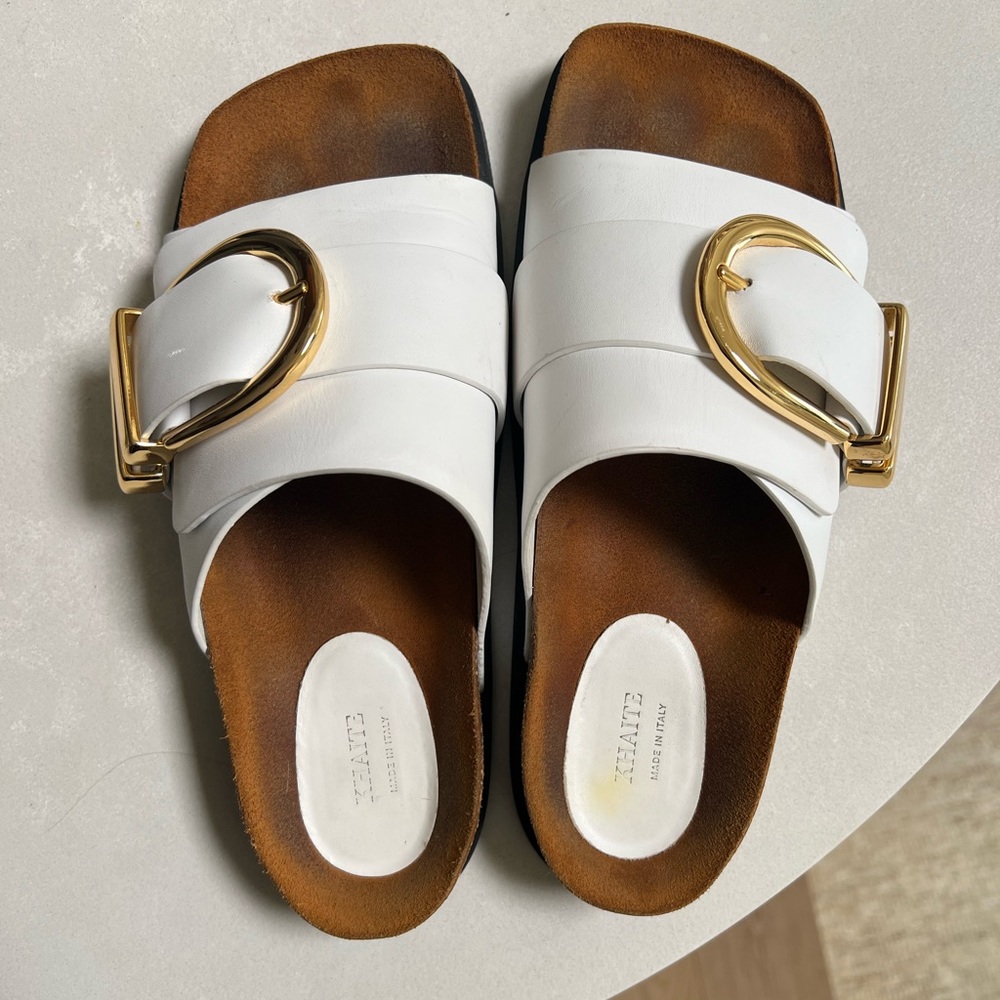 Khaite White Sandals